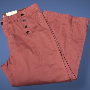 NWT St. John's Bay Women 24W Wide Leg High Waist Easy Fit Dusty Rose Comfort